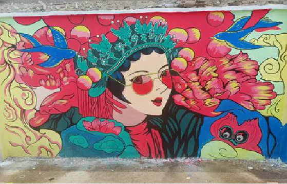 建始墙体彩绘-网红墙