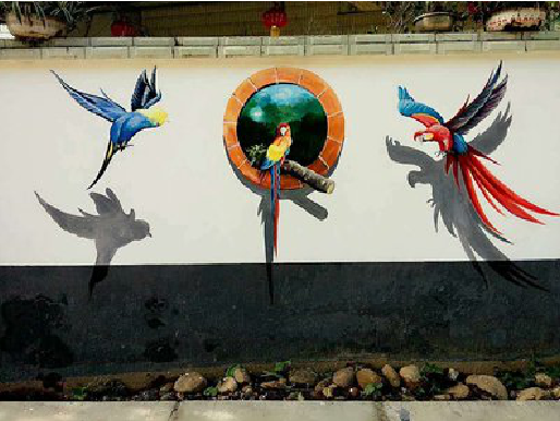 建始视觉错位-3D墙绘设计