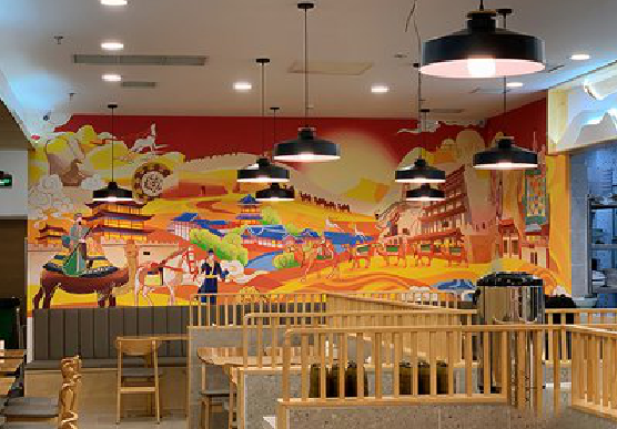 建始商业空间彩绘介绍。