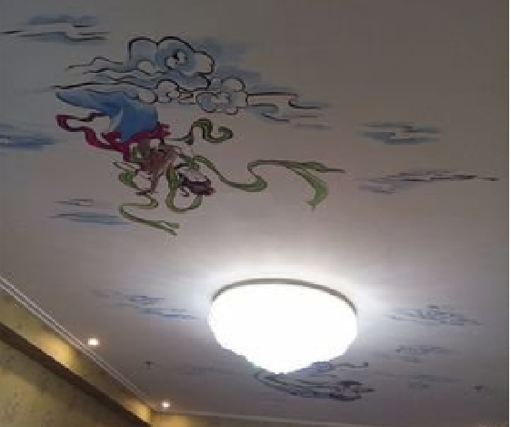 建始如何快速绘制天花板上的手绘墙？